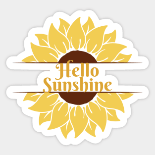 hello sunshine Sticker